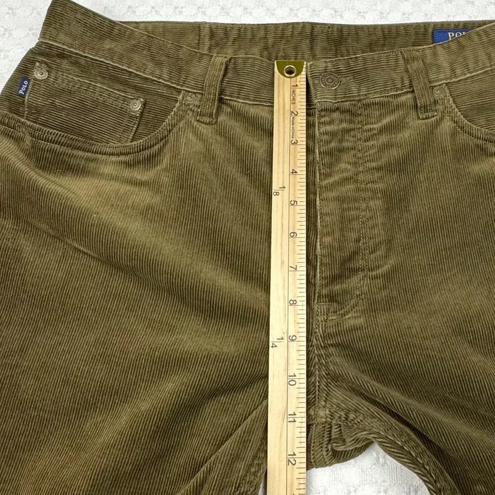 Vtg‎ Talon 45 Polo Ralph Lauren Corduroy Pants Stretch Straight Men 34x34 Brown